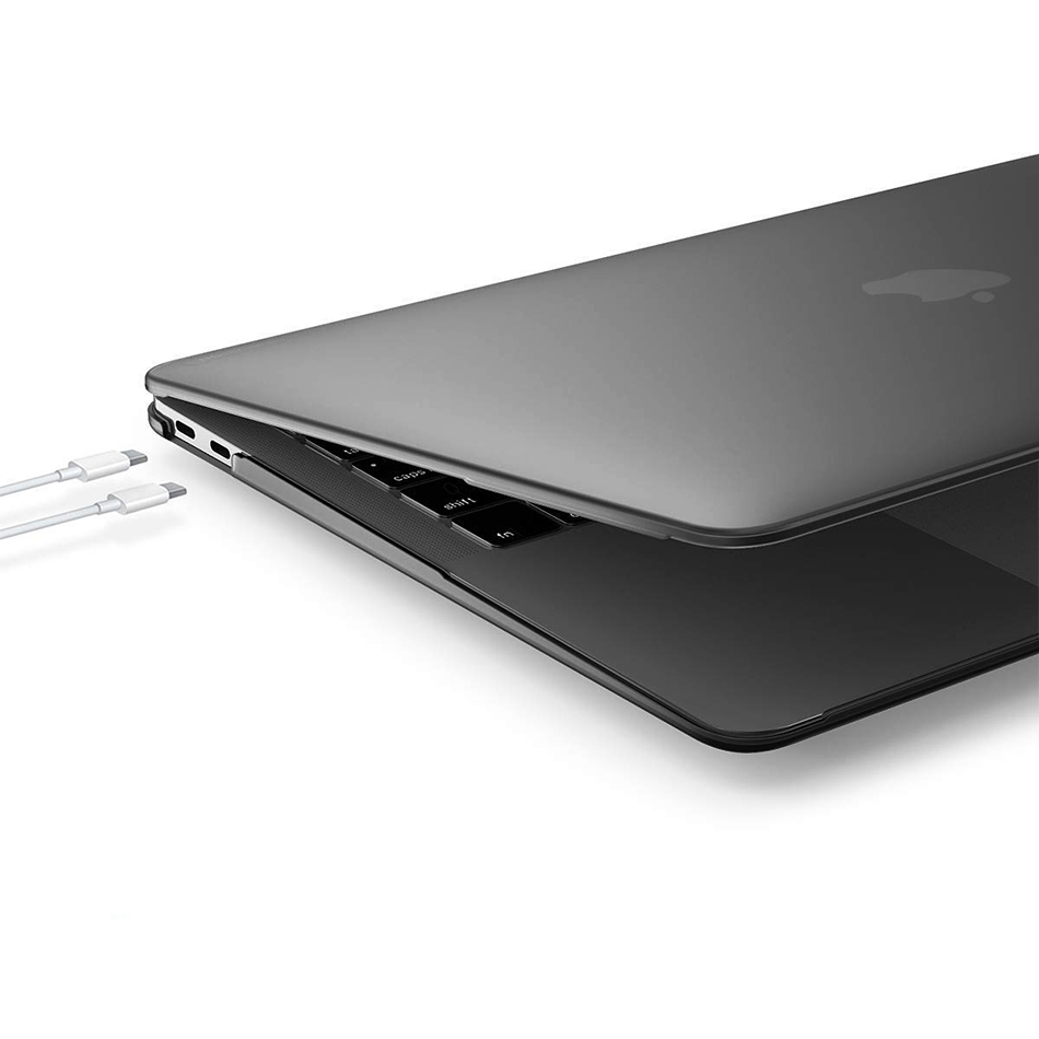 Frosted Hard Shell Case for Apple MacBook Air (13-inch) 2020 / 2019 / 2018 - Black